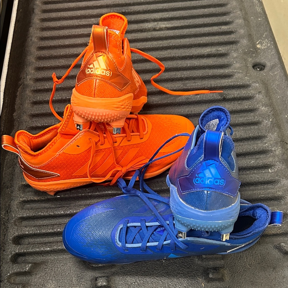 2 pair of Adidas baseball metal cleats. - Picture 4 of 4